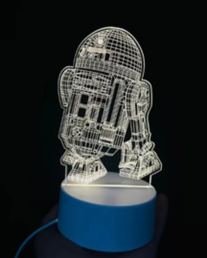 Starwars R2D2 - Acrylic Lamp
