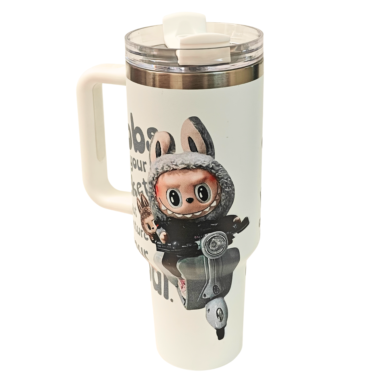 Labubu (Scooter)- Quencher H2.0 Tumbler (1.18 litre)