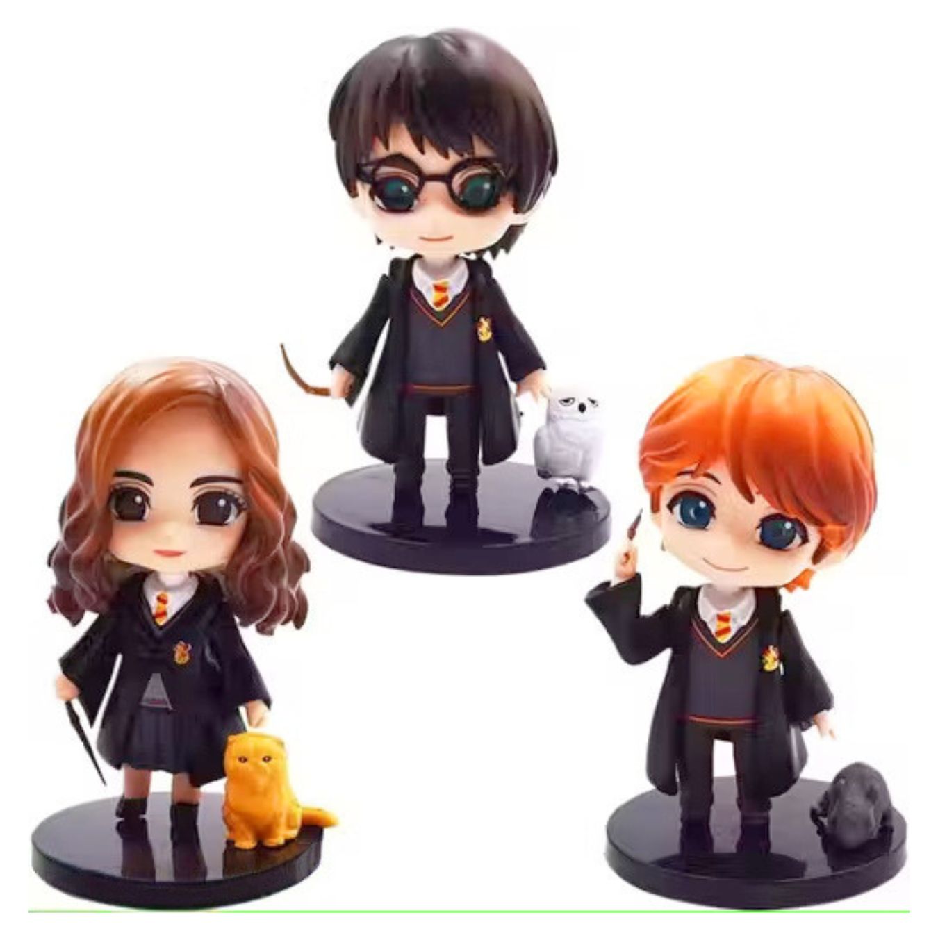 Golden Trio With Pets Set of 3 (10 cm)