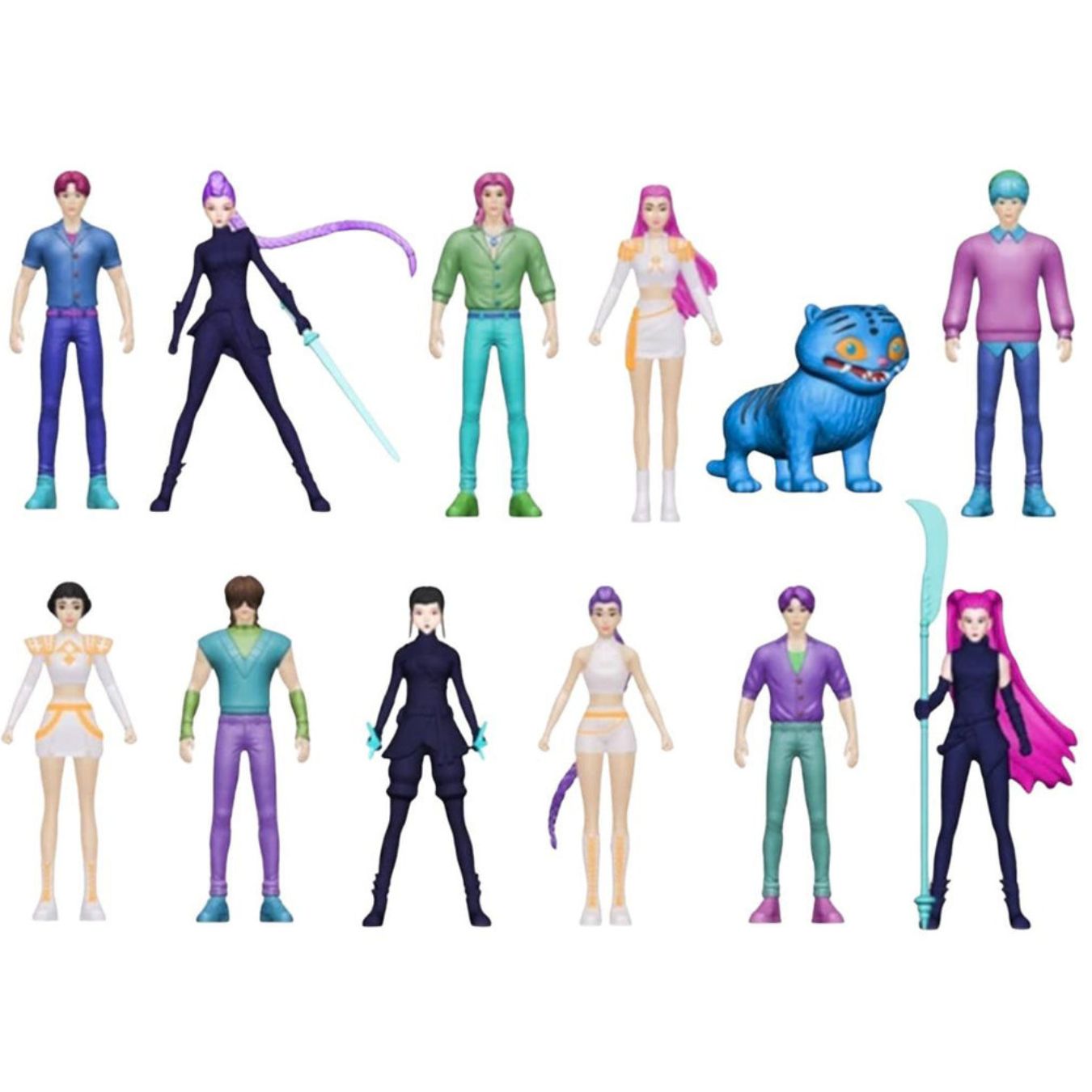 K-Pop Demon Hunters Collectible Figure Set of 12 (12 cm)