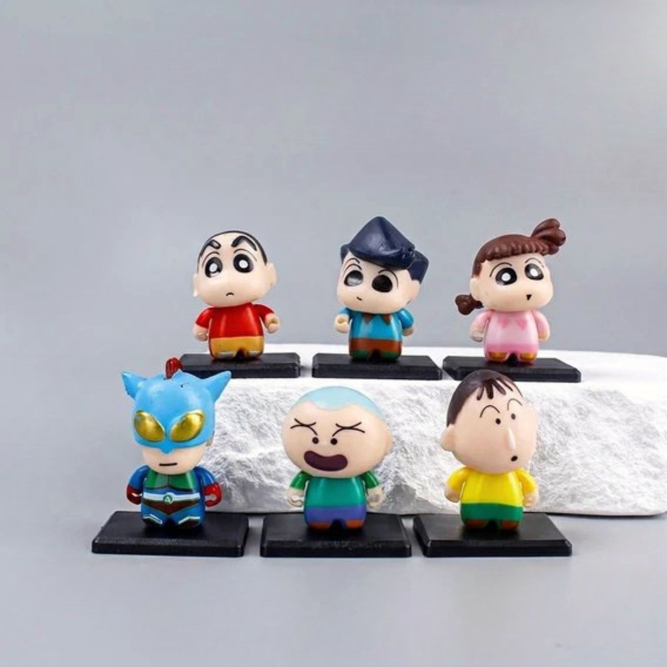 Crayon Shin-chan Mini Chibi Figure Set of 6 (3.5 cm)