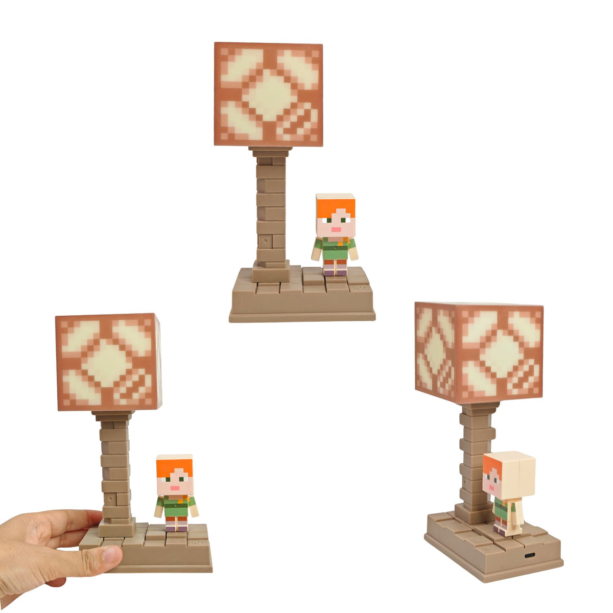 Minecraft Pixel Alex Block Lamp (18 cm)