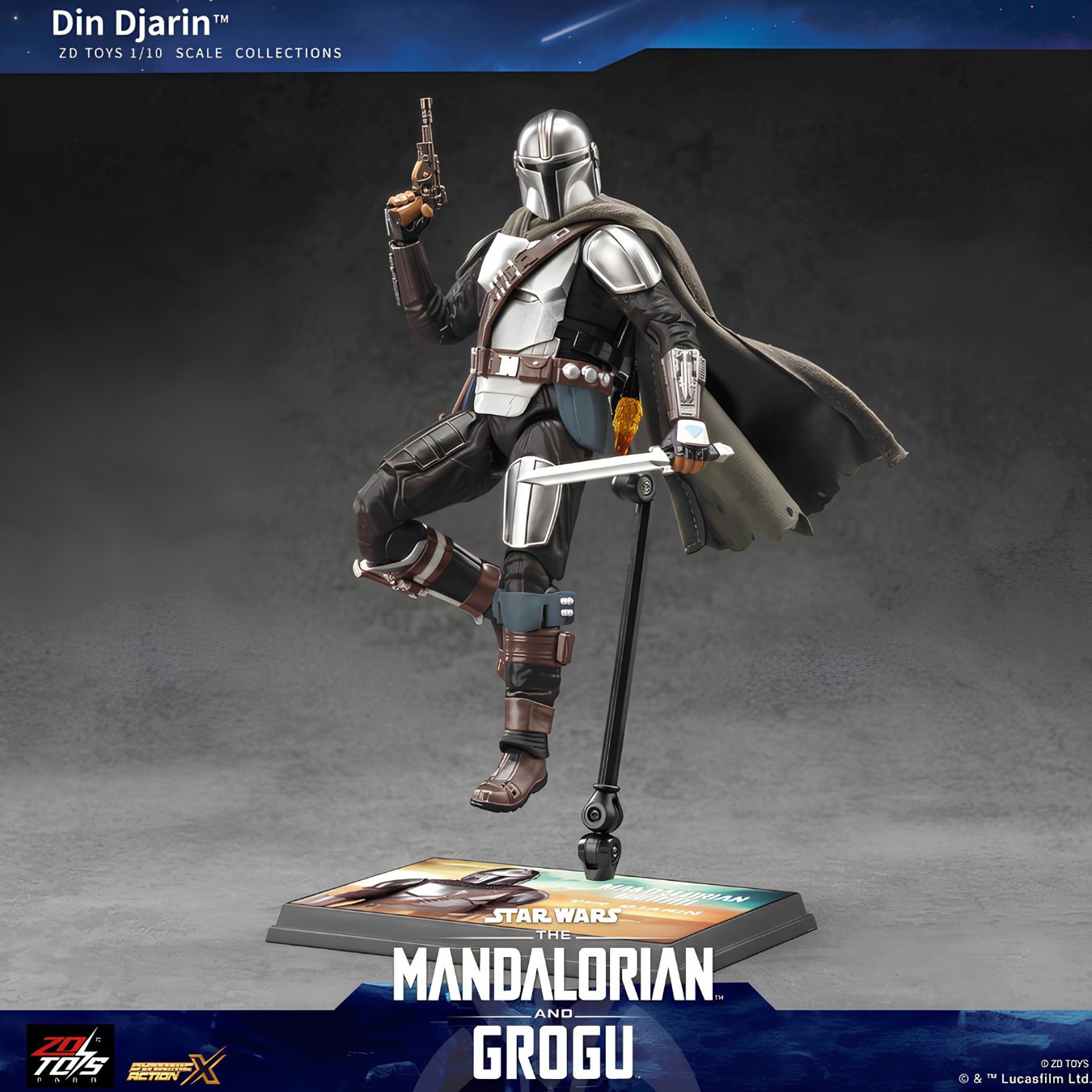 Star Wars - The Mandalorian - Din Djarin Action Figure | ZD Toys