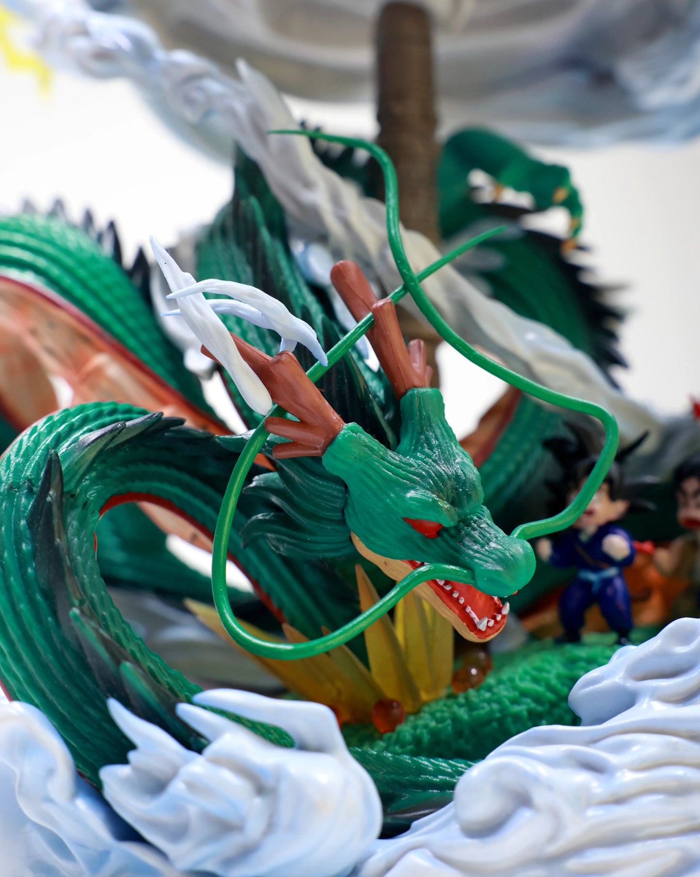 Shenron & Goku under cloud