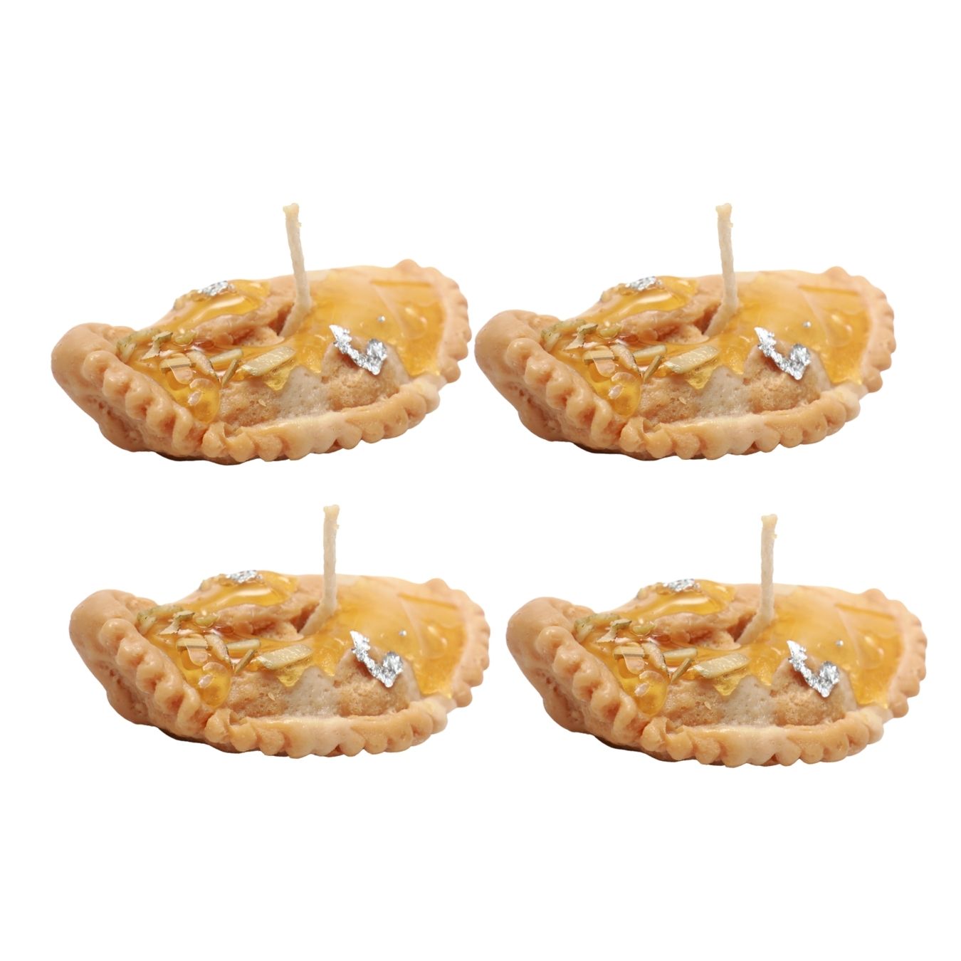 Hand-made Gujjia Candles (Set of 4) with fragrance