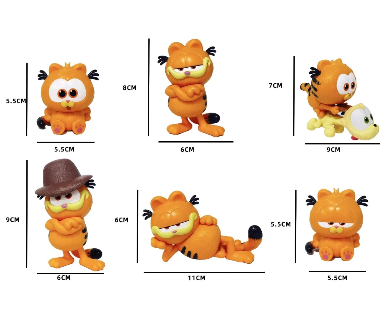 Garfield set x 6