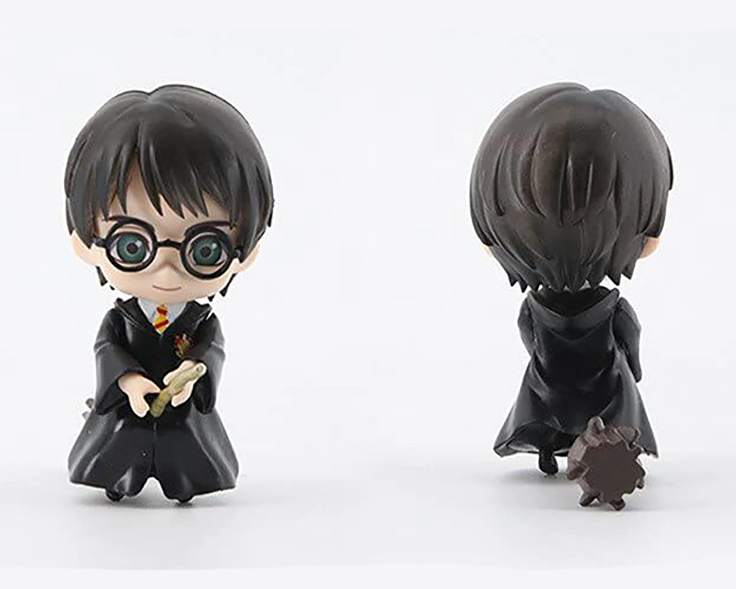 Harry Potter trio with brooms x3