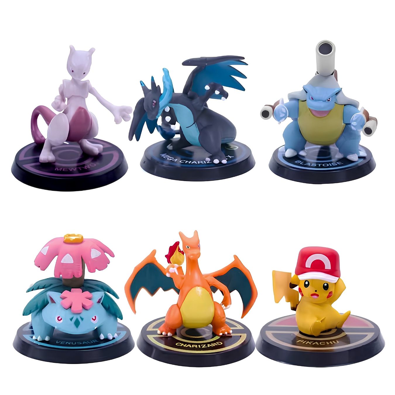 Pokemon Kanto & Mega Evolution Set of 6 ( 6 - 7 cm)