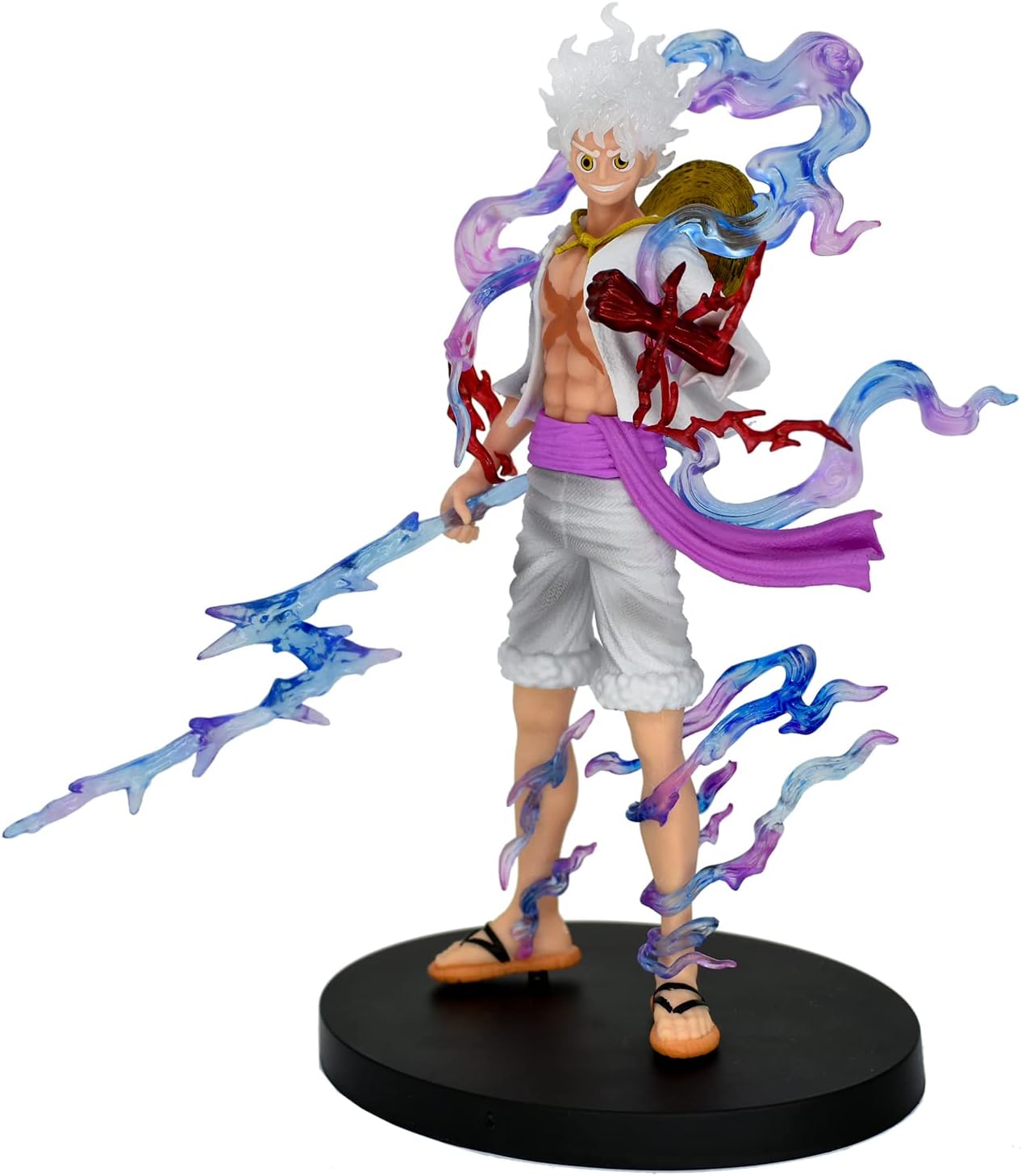Luffy Gear 5 purple-blue lighting - One Piece (superb details)