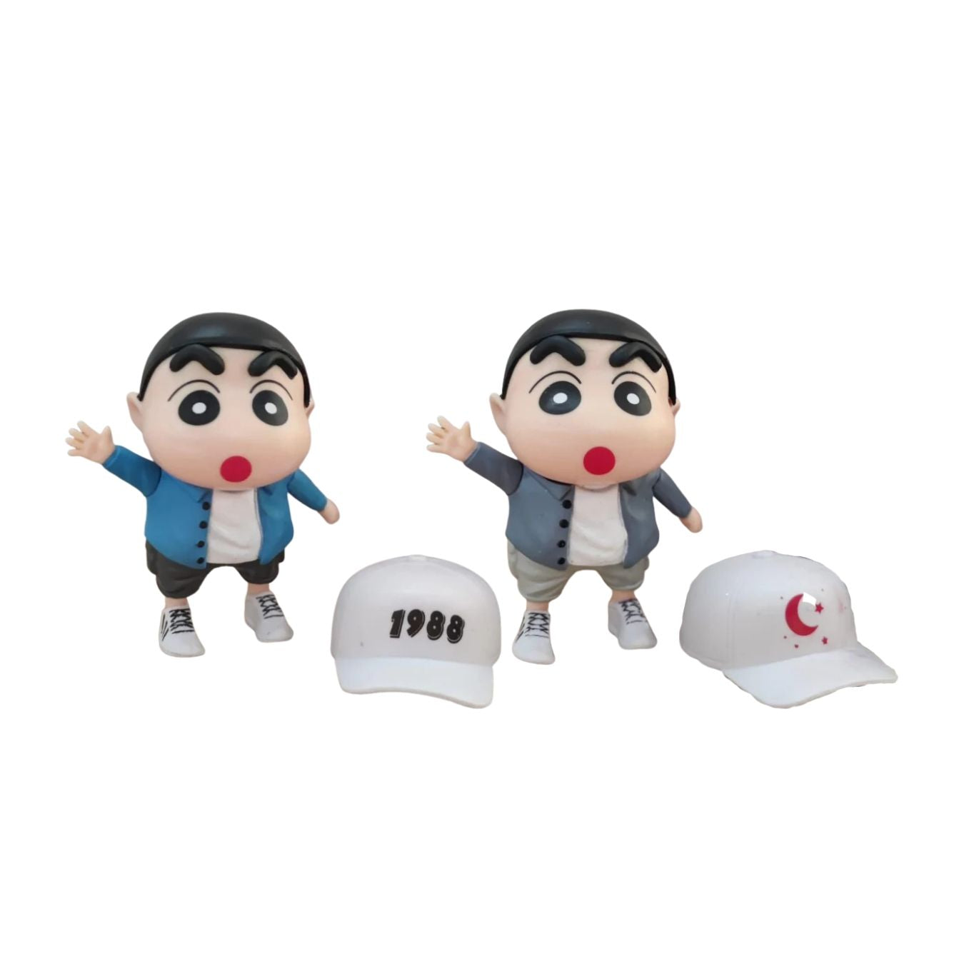 Shin-Chan Wearing Caps - Set of 2