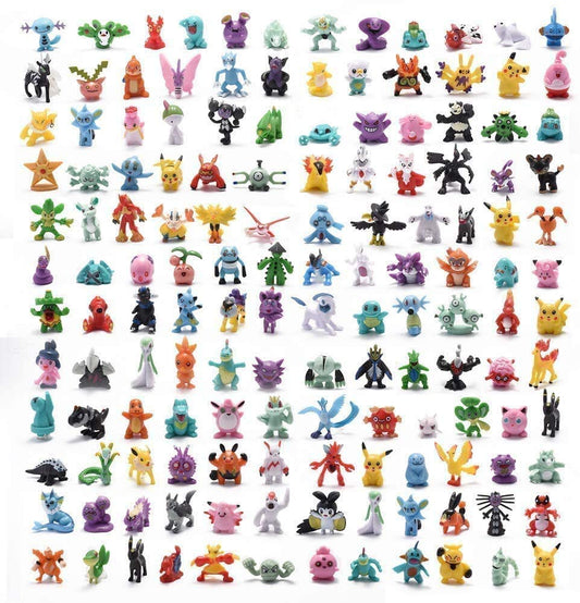 Mini Pokemon Figures 24 piece set (random figures, all unique)