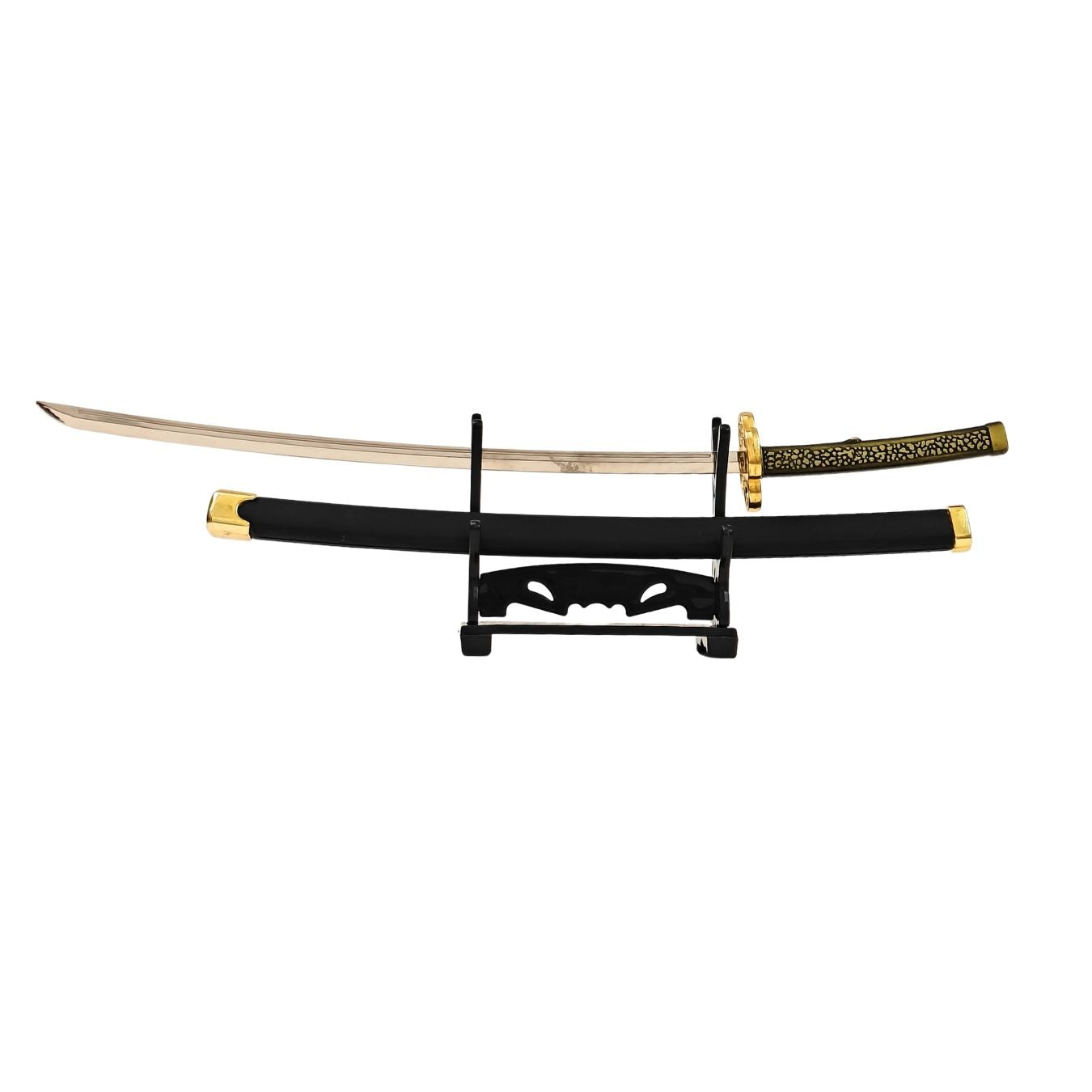 Mini Metal Katana (not sharp, 24 cm) | Button open (katana stand not included)