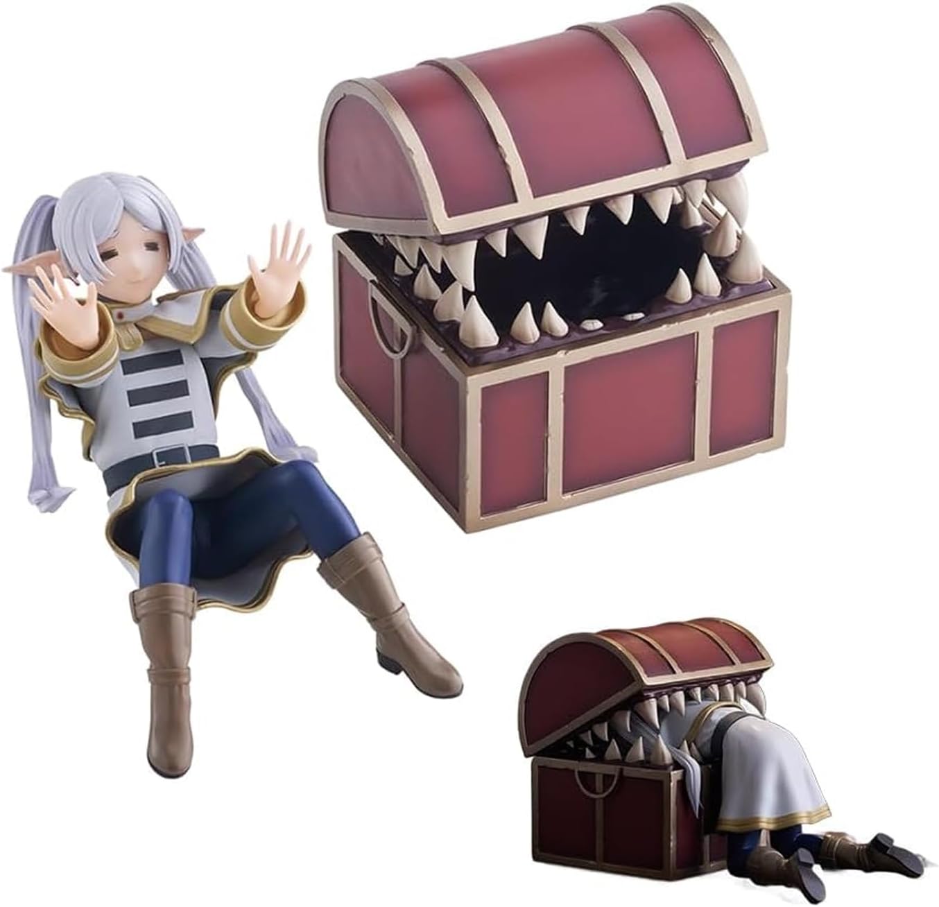 Frieren in the jaws of a Mimic Chest | Frieren: Beyond Journey's End