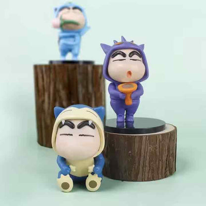 Shinchan cosplaying as Pokemons set x6
