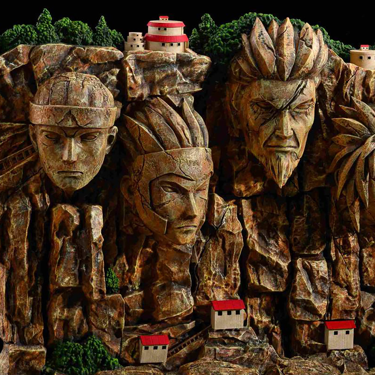 Hokage Wall (including Seventh Hokage) - Naruto