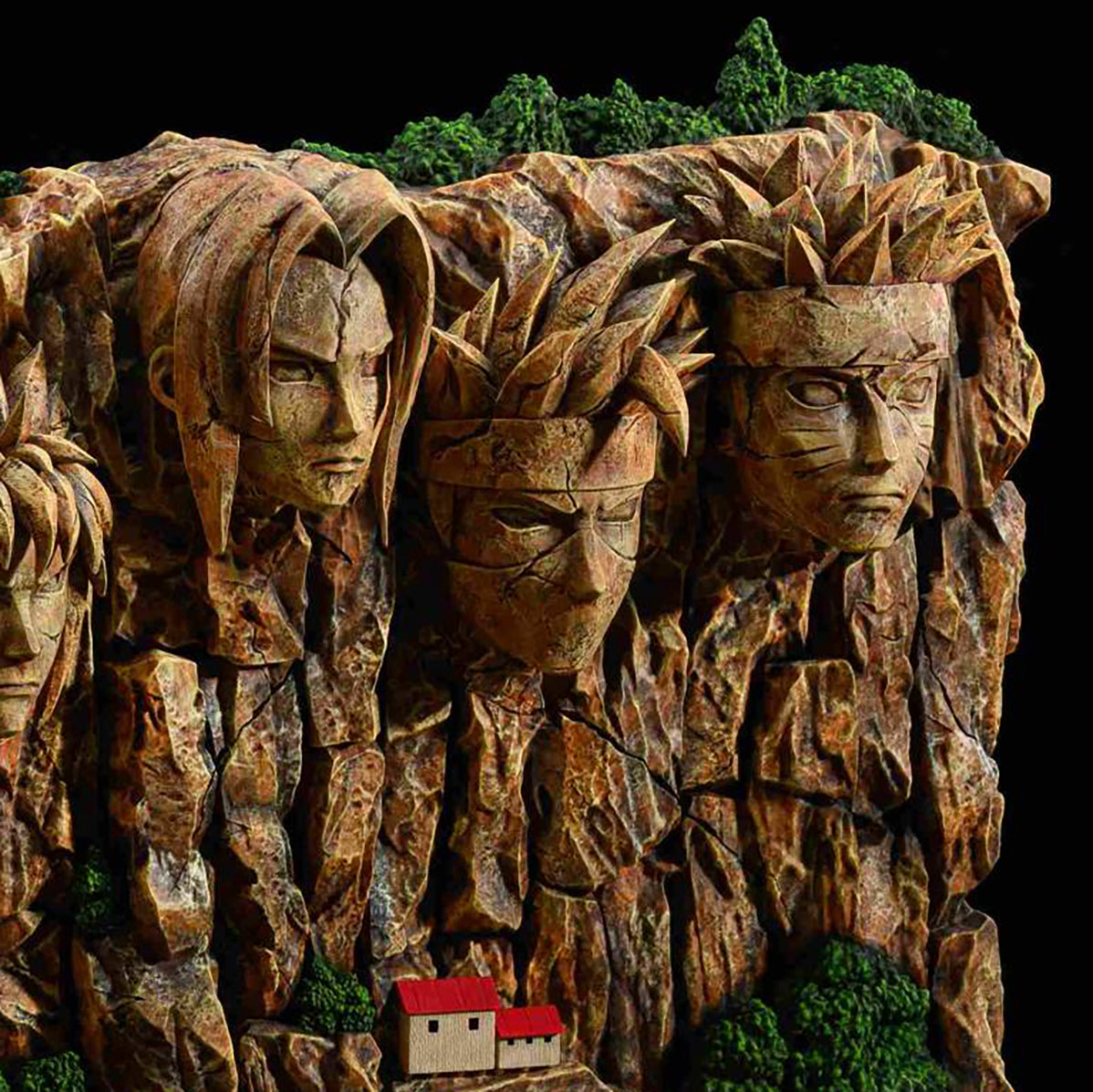 Hokage Wall (including Seventh Hokage) - Naruto
