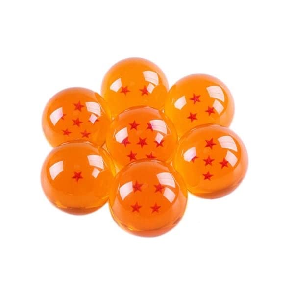7 Dragon Balls set - all stars (transparent) | Dragon Ball