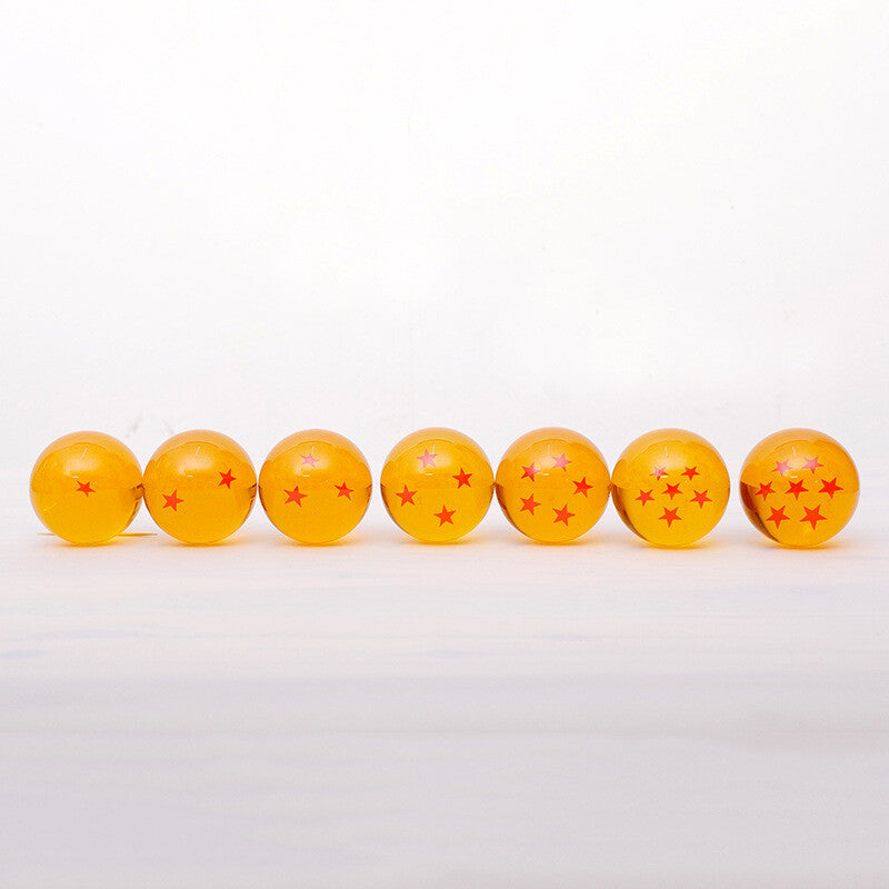 7 Dragon Balls set - all stars (transparent) | Dragon Ball