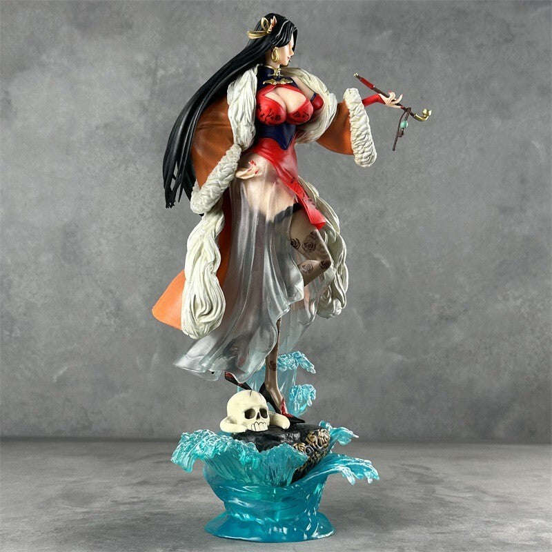 Boa standing on water with pipe | One Piece