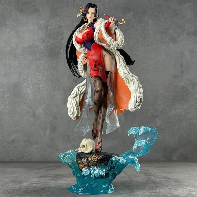 Boa standing on water with pipe | One Piece