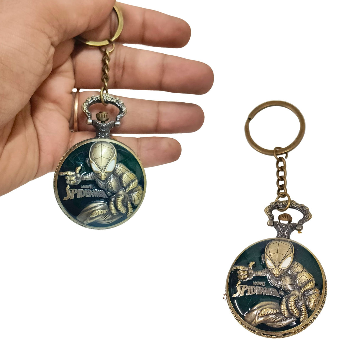 Spiderman Vintage Metal Pocket Watch