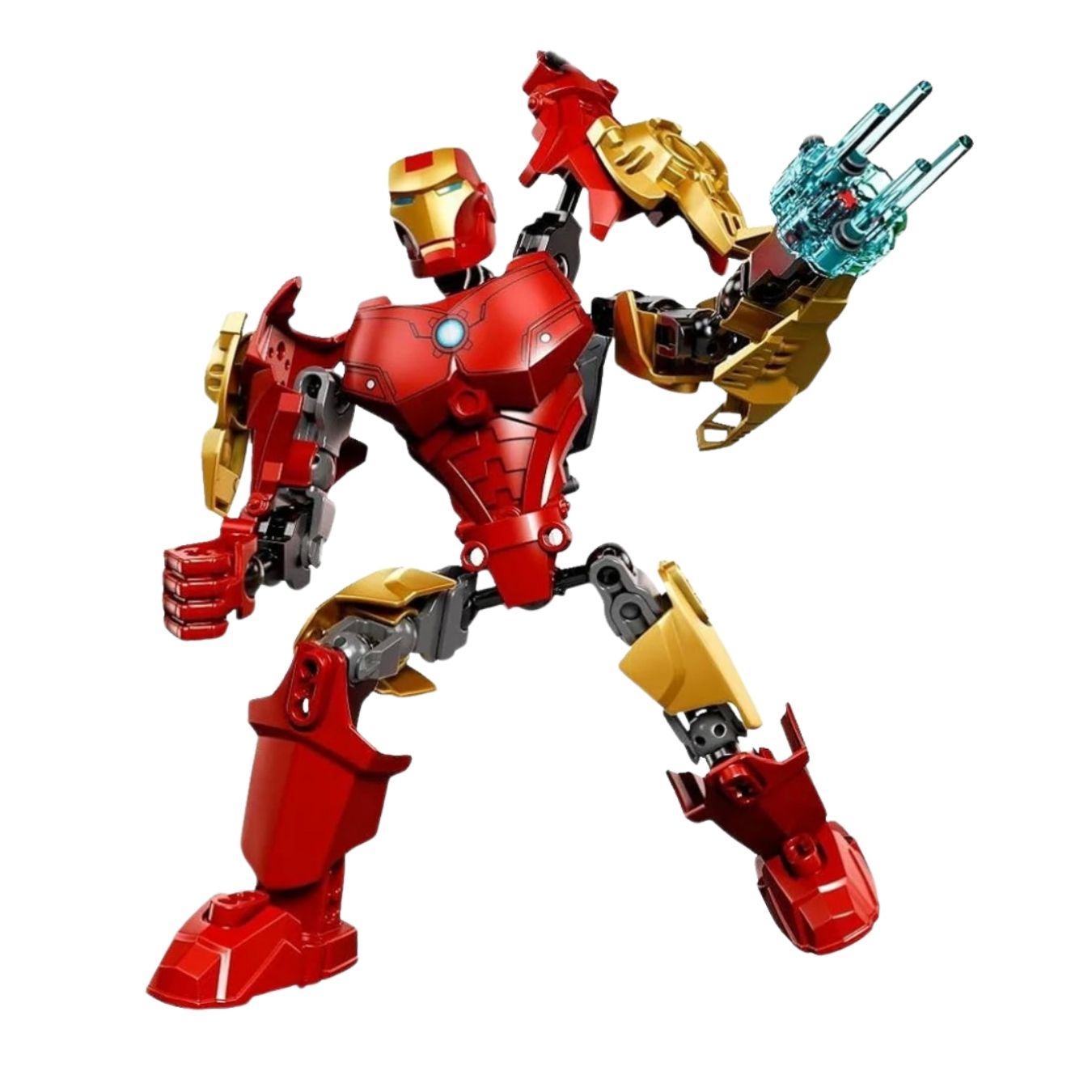 Bricks Superheroes Fusion Moveable Building Blocks (with instruction Manual) - Ironman Inspired