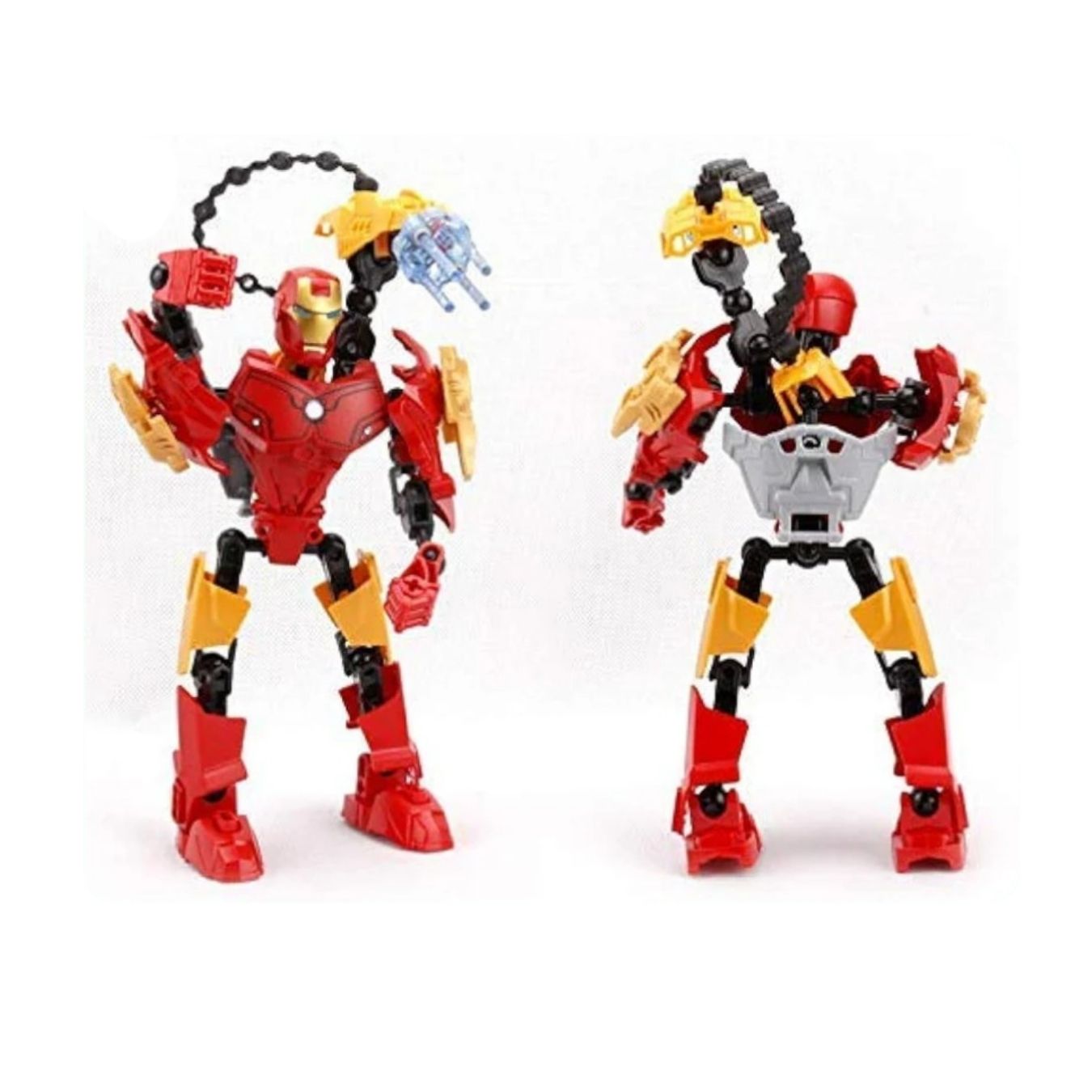 Bricks Superheroes Fusion Moveable Building Blocks (with instruction Manual) - Ironman Inspired