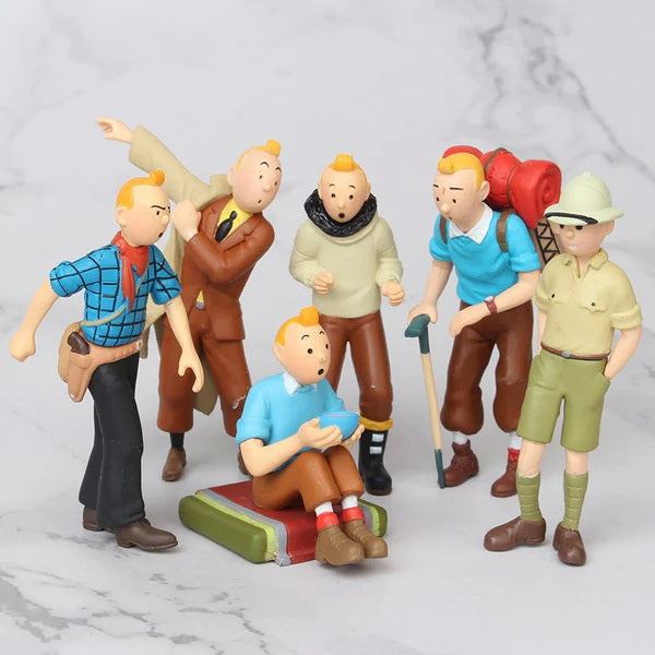 Tintin on his Adventures - Set of 6