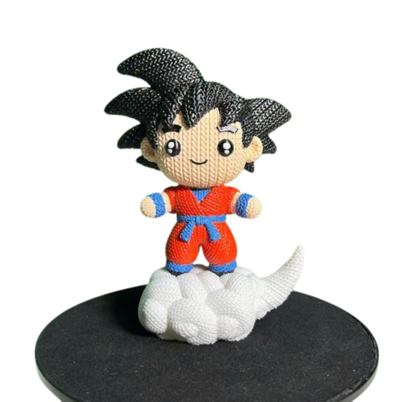 Kid Goku on Cloud-Knitted Effect Figures-(made of PVC, not Yarn) (10 cm) | Dragon Ball