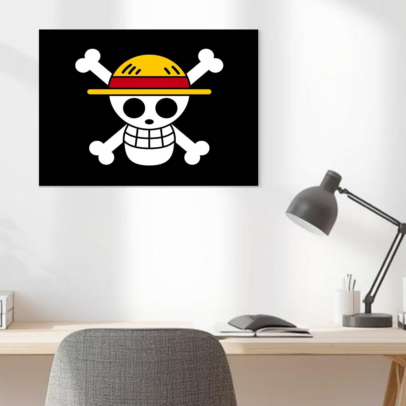 Pirate Map and Logo - One Piece Posters - Set of 2 (13 x 19 inch each)