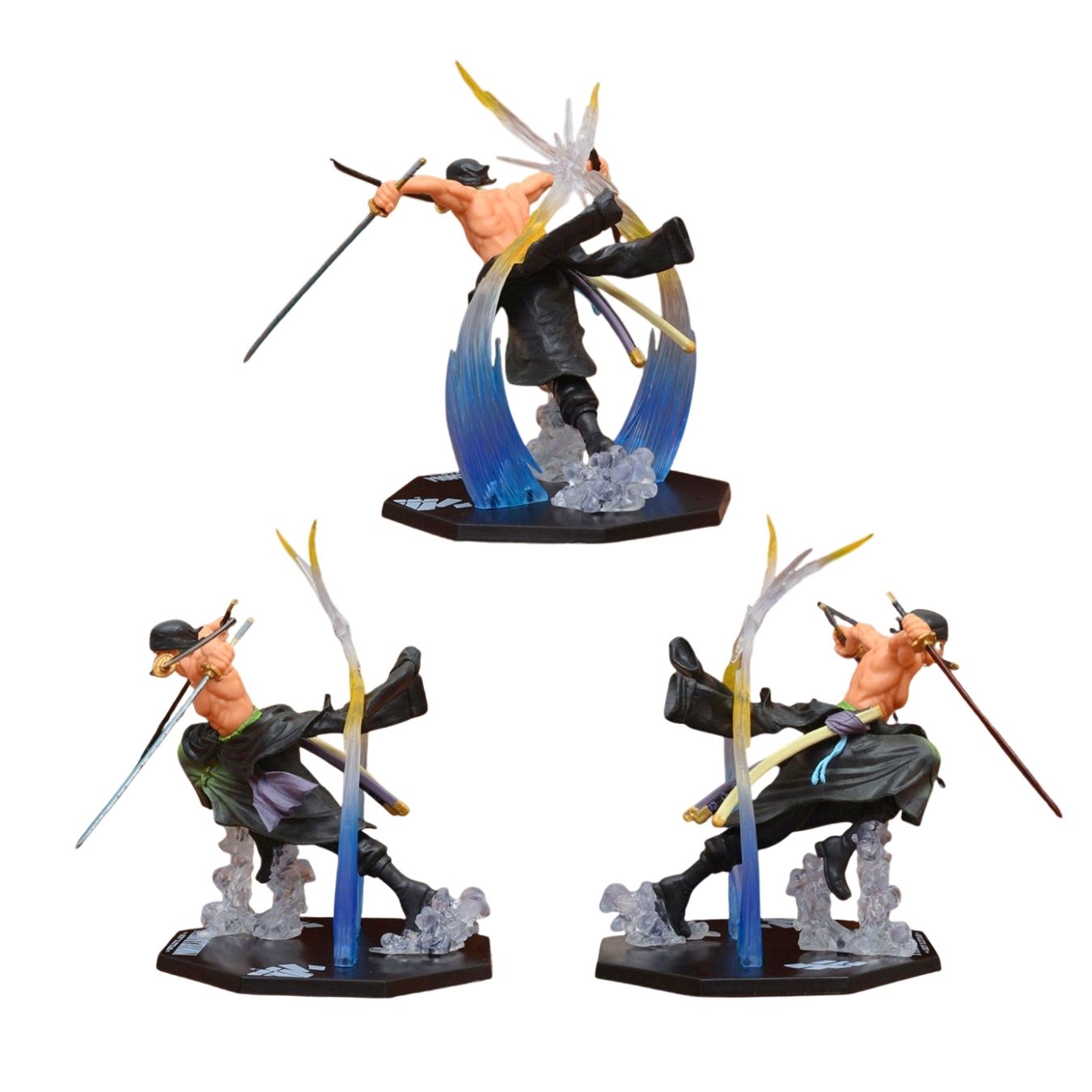 roronoa zoro three sword style figure 17 cm one piece