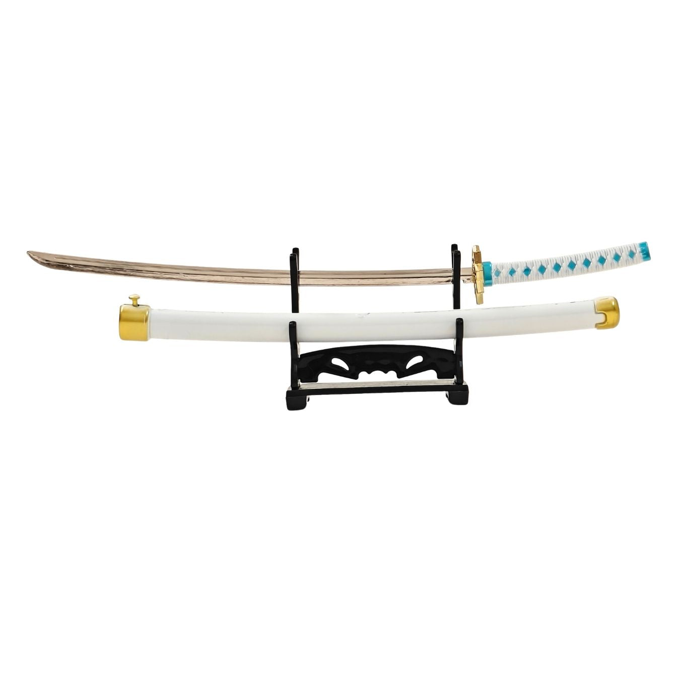 Mini Metal Katana (not sharp, 24 cm) | Button open (katana stand not included)