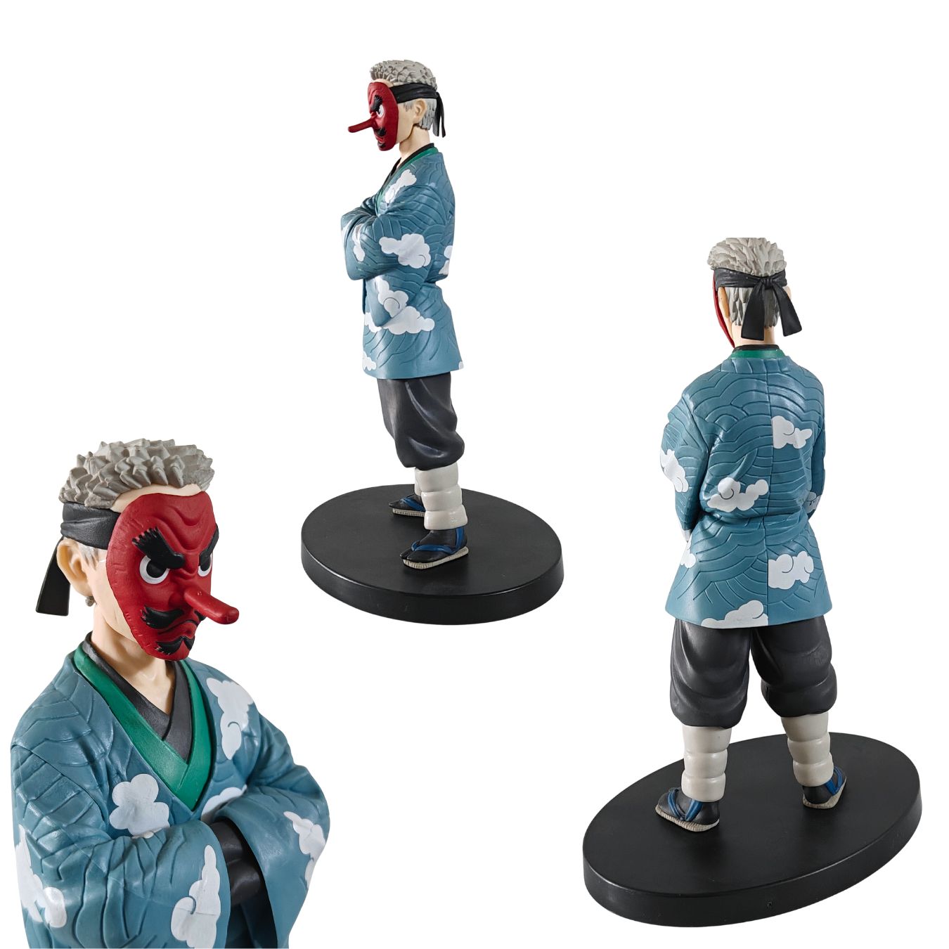 Premium Sakonji Urokodaki Tengu Mask Figure (15 cm) | Demon Slayer
