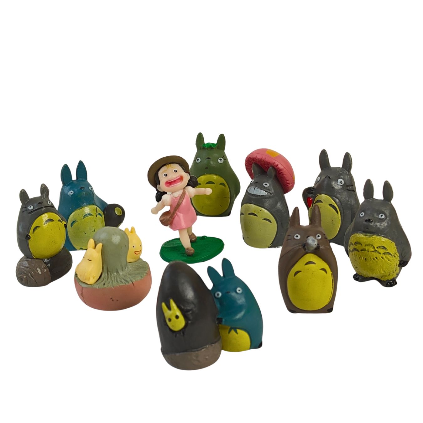 My Neighbor Totoro Miniature Figurine Set (10-Piece Collector's Pack) (3 - 4 cm)