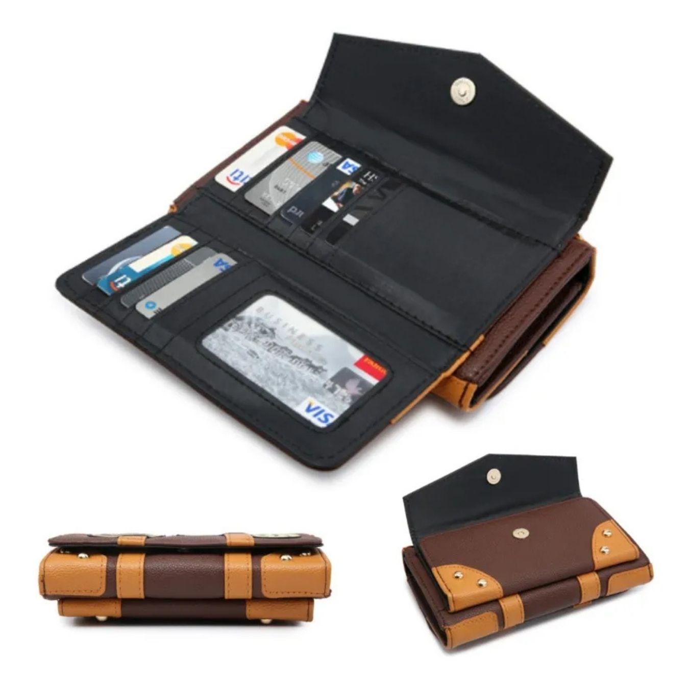 Hogwarts Crest Faux-Leather Ladies Purse (19*12*4 cm) with cards & mobile compartments | Harry Potter