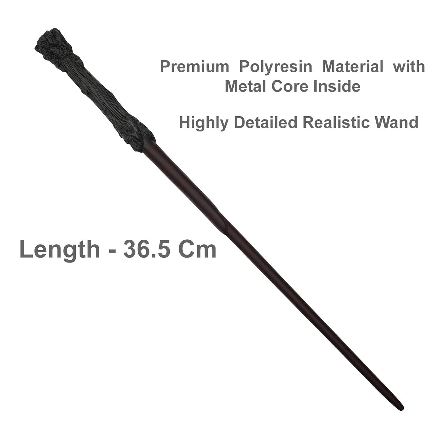 Harry Potter's Wand (36 cm) - Premium Polyresin & Metal - with gift box
