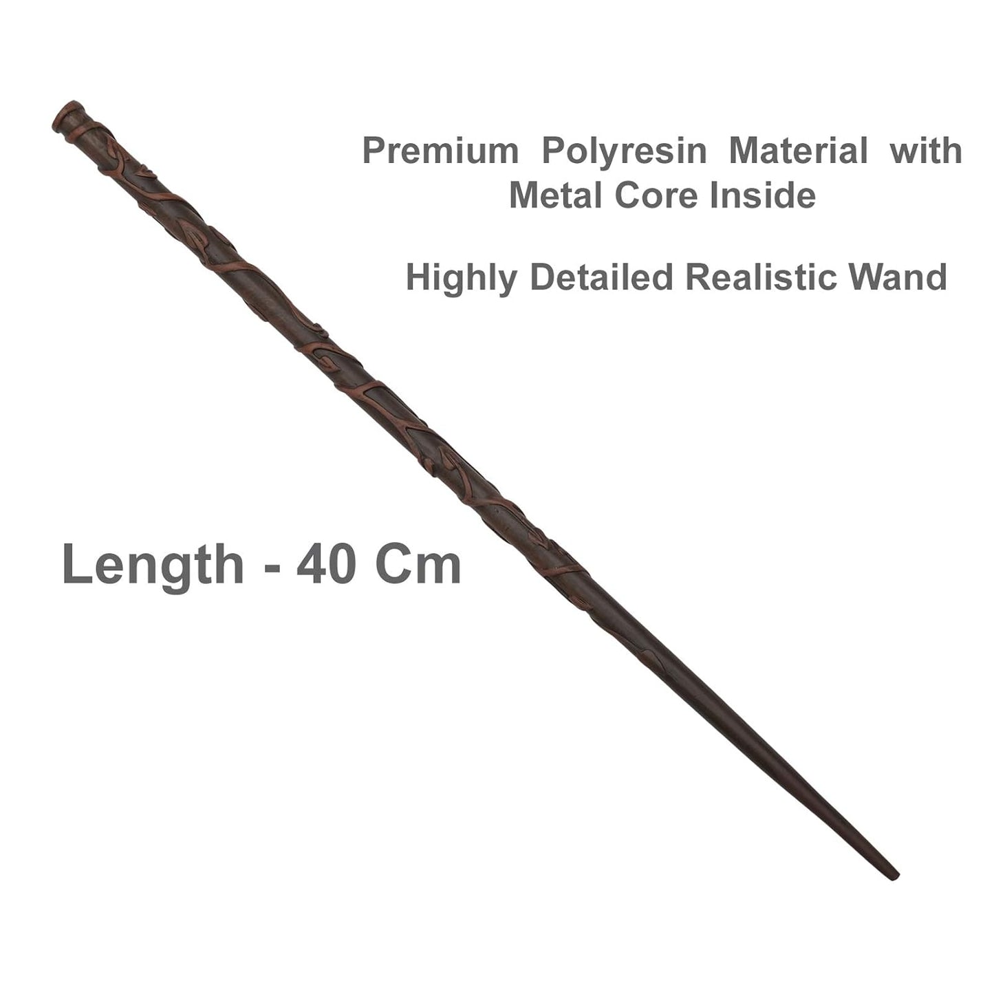 Hermione's Wand (36 cm) - Premium Polyresin & Metal - with gift box