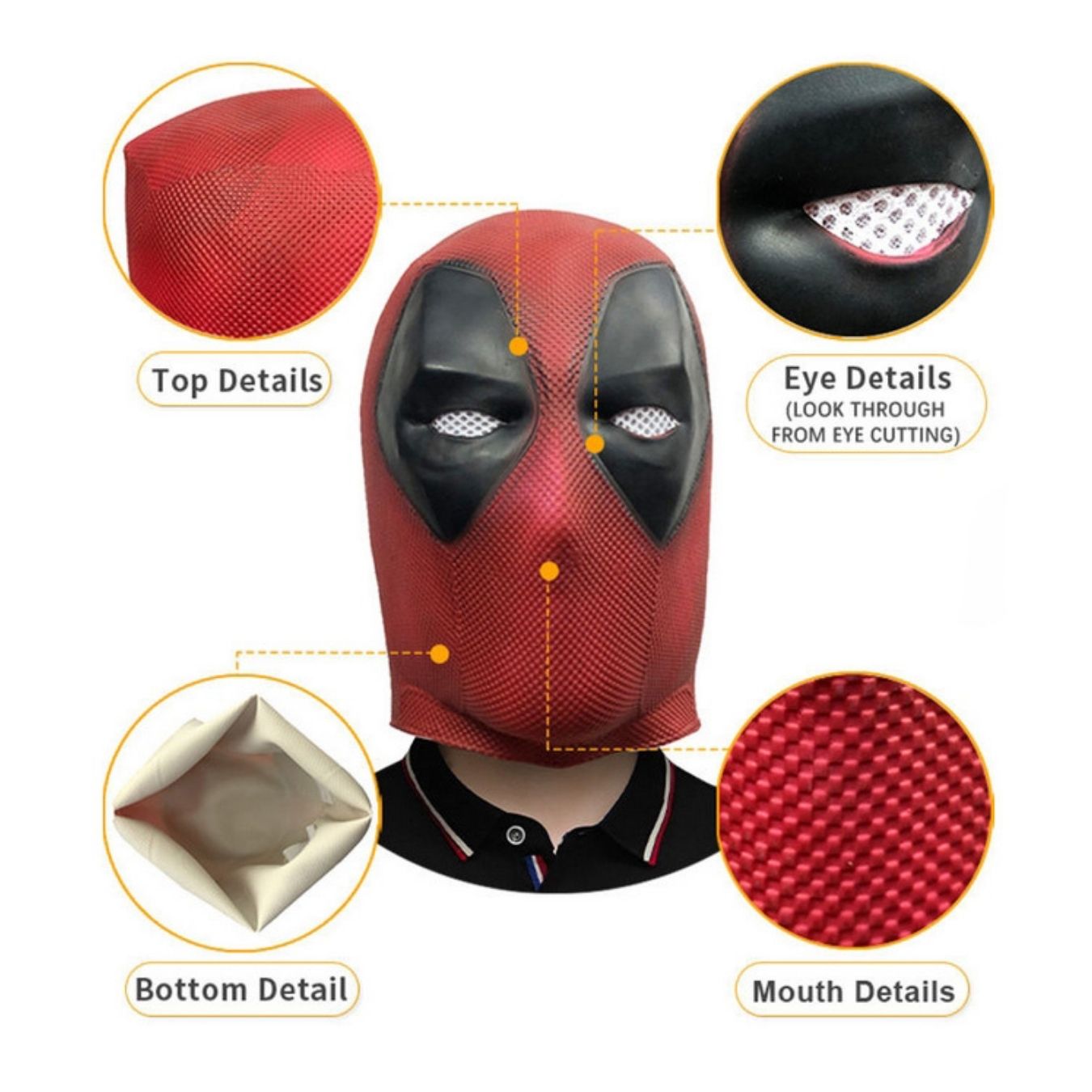 Deadpool - Latex Mask (free size)