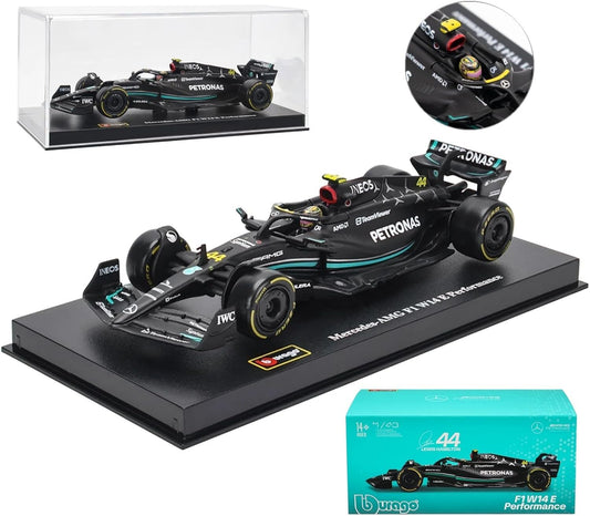 Mercedes-AMG F1 W4 Performance - 44 Lewis Hamilton (With Acrylic Case) | 1/43 scale Alloy Die Cast Replica Model Car | Brand - Burago