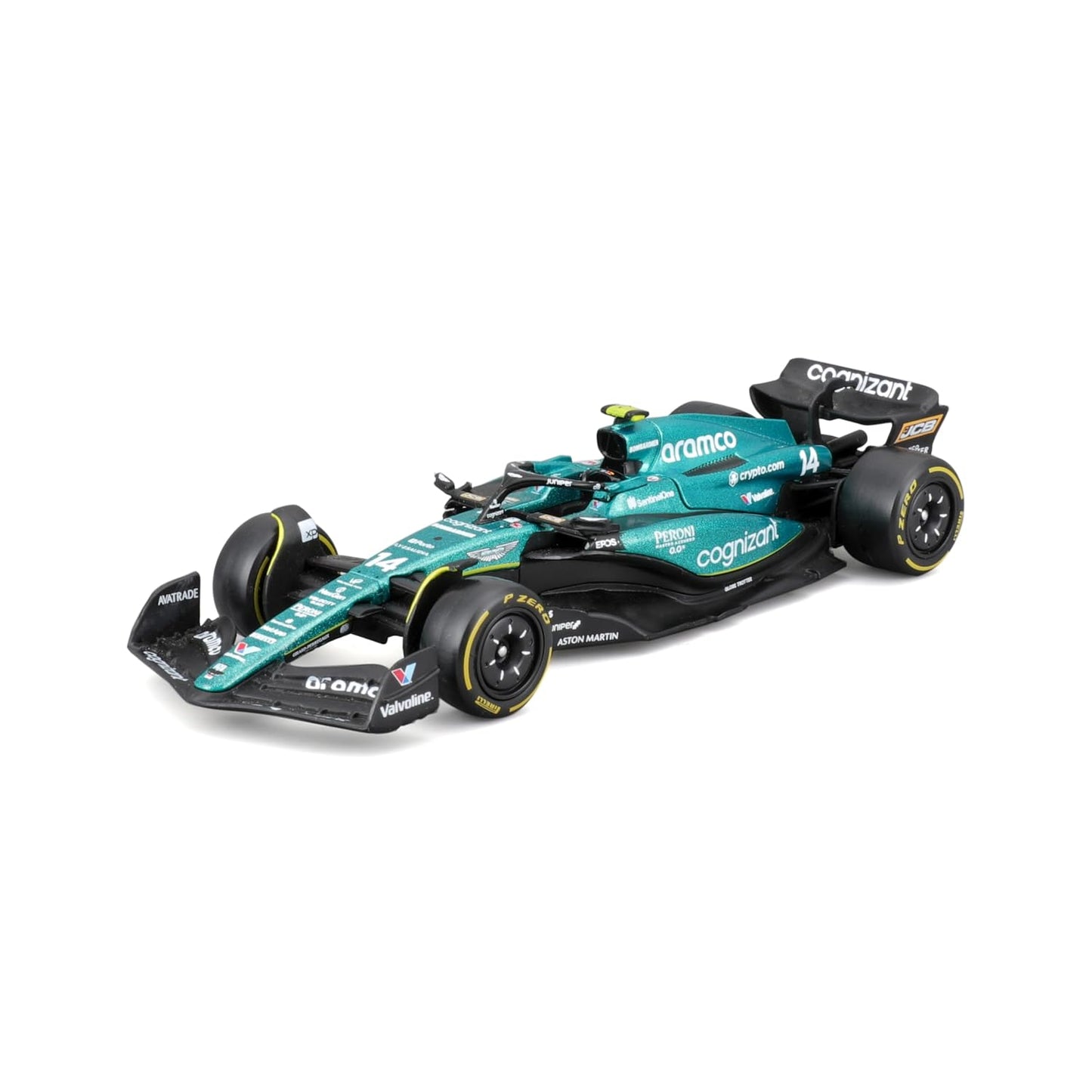 AMR23 - 14 Fernando Alonso | 1/43 scale Alloy Die Cast Replica Model Car | Brand - Burago