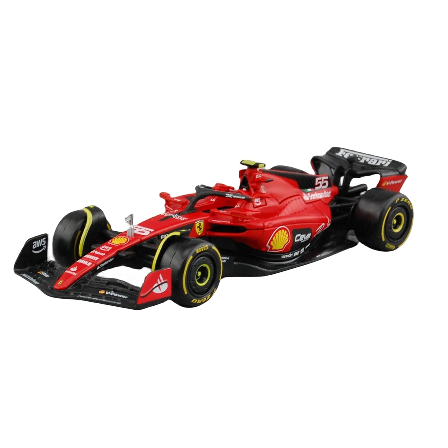 SF-24 - 55 Carlos Sainz | 1/43 scale Alloy Die Cast Replica Model Car | Brand - Burago