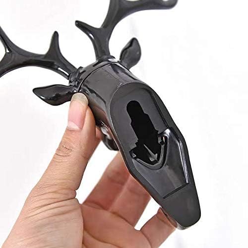 Deer Head Self Adhesive Wall/ Door Hanger for Keys, Bags & Jewelry (Pack of 2)