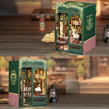 Owl Bookstore -  beautifully detailed DIY Kit (with lights)