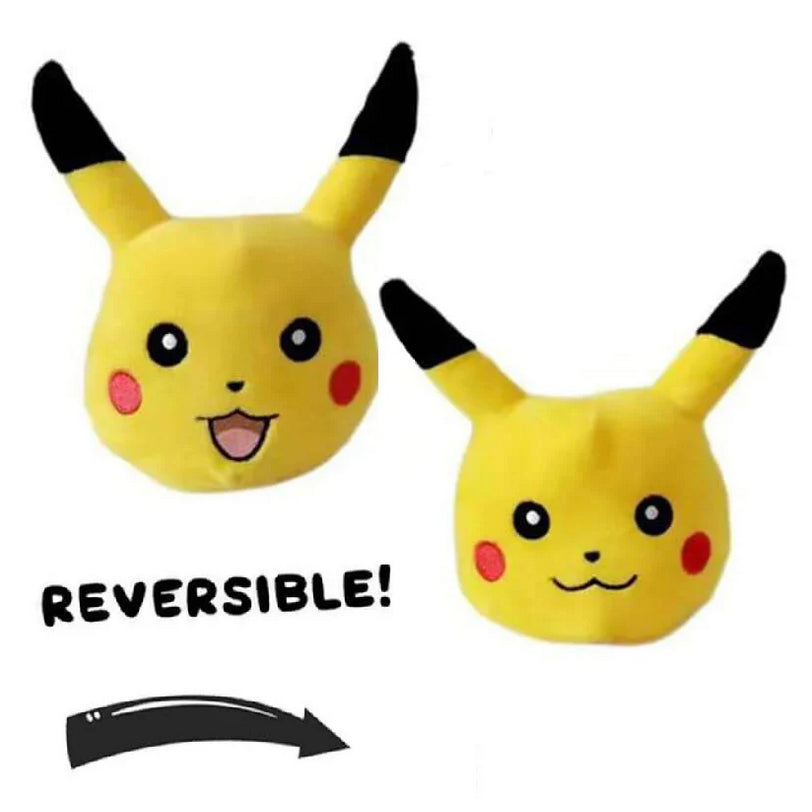 Pikachu - Reversible face plushie