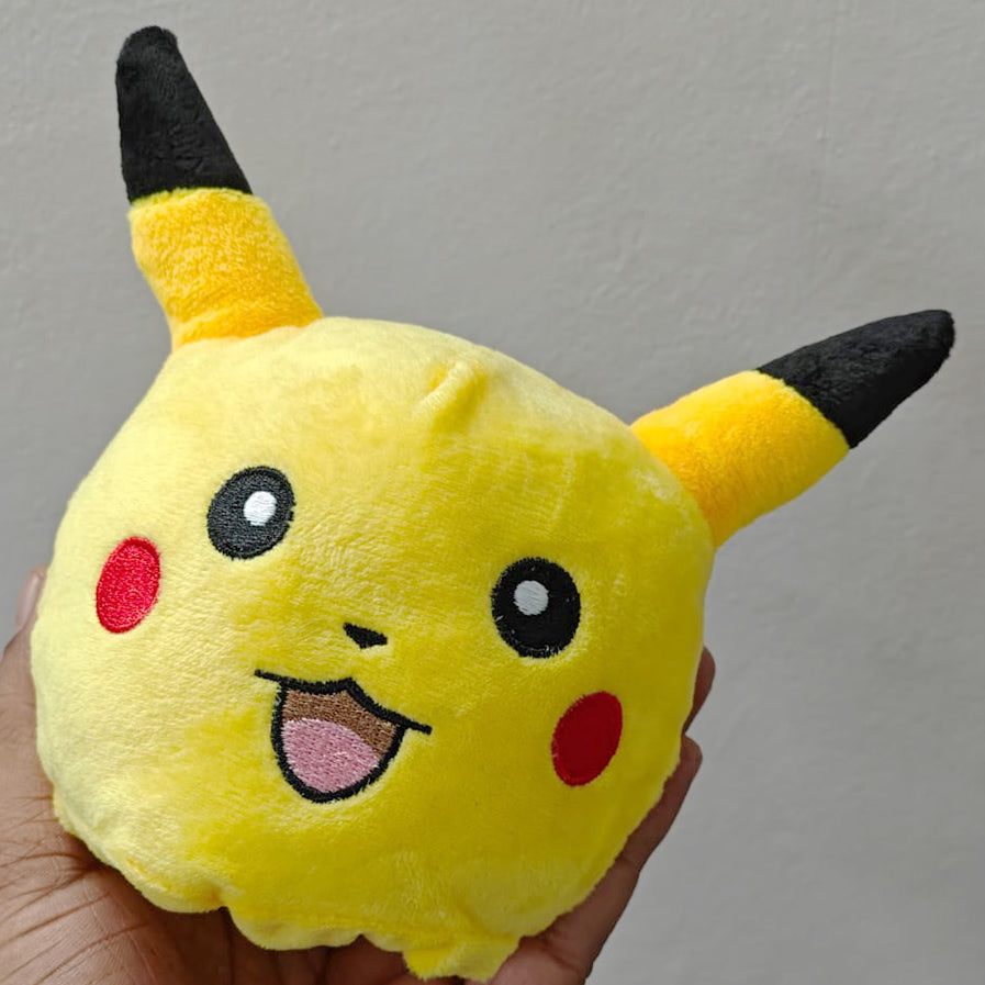 Pikachu - Reversible face plushie