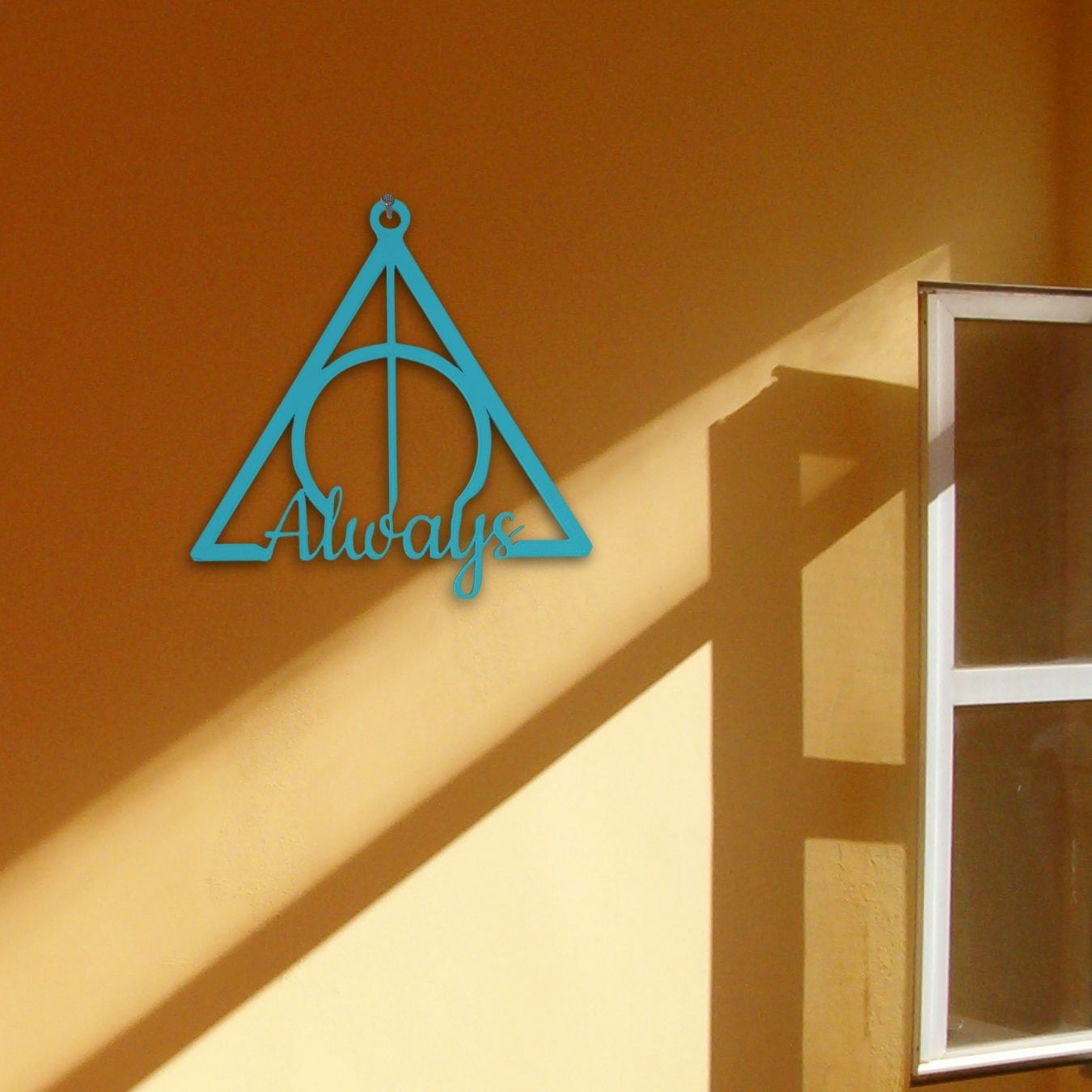 Deathly Hallows - Always 3D Printed (19*20 cm) Wall Hanging / Decor | Harry Potter