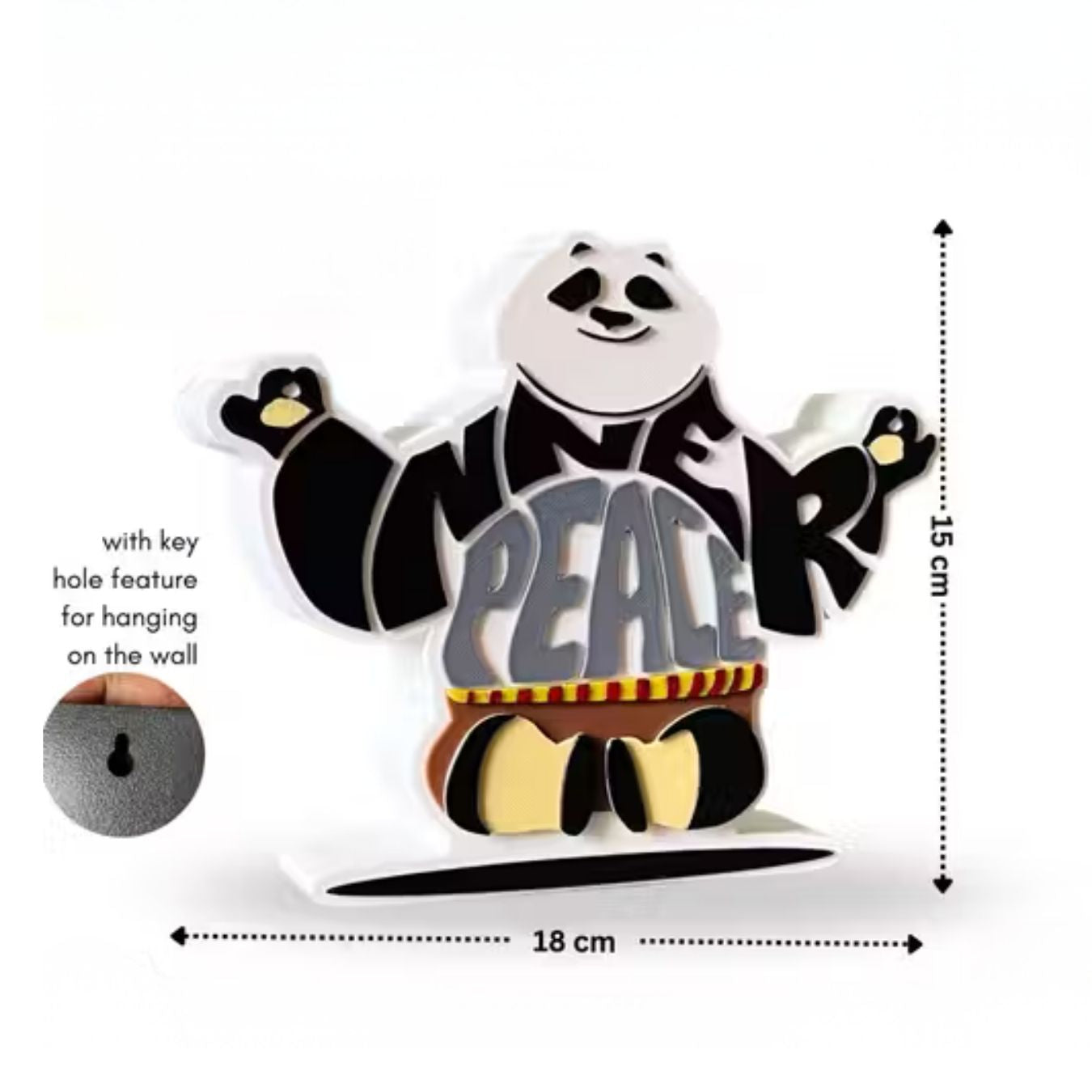 Po Inner Peace 3D Tabletop / Wall Hanging | Kung Fu Panda