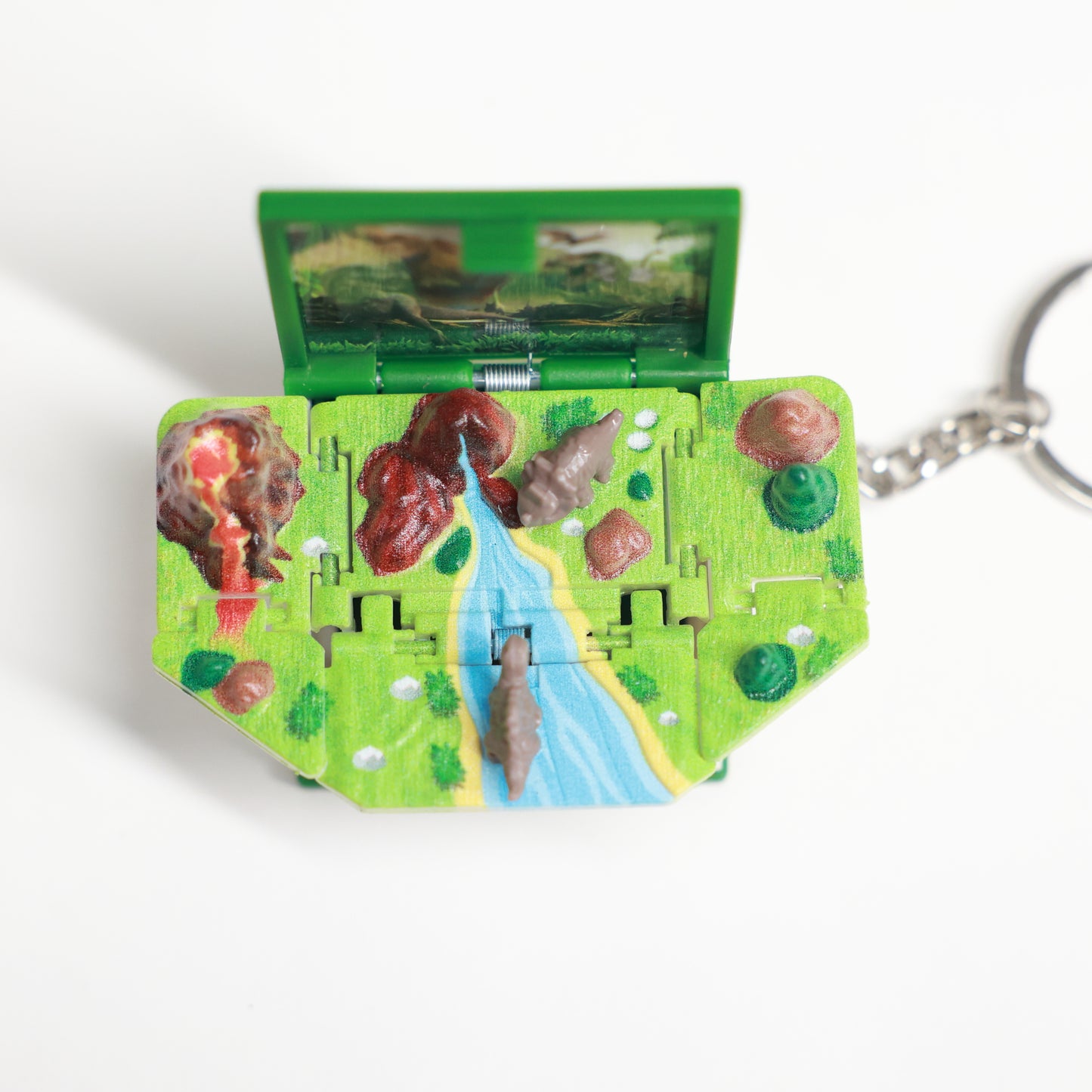 Dinosaurs - 3D Pop-open book- Keychain
