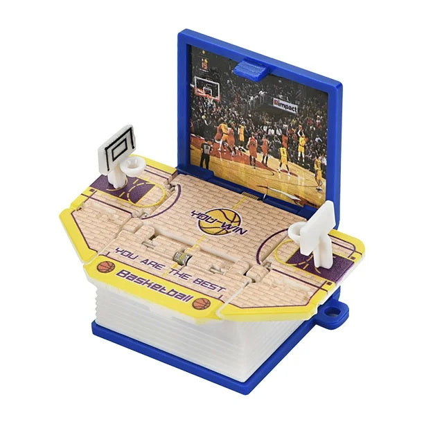 Basketball Court - 3D Pop-open-book Keychain