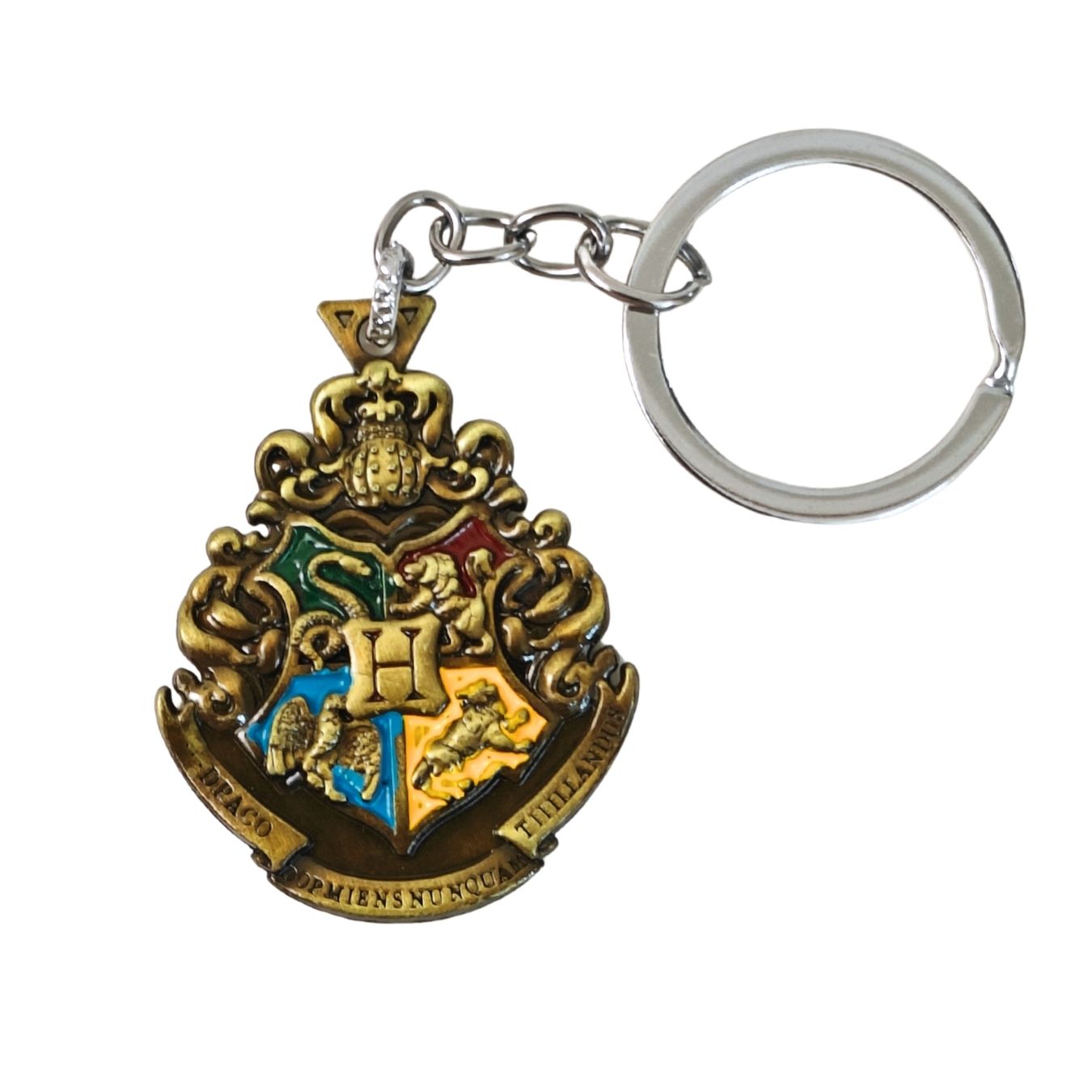 Hogwarts Crest Metal Keyring (5 cm)